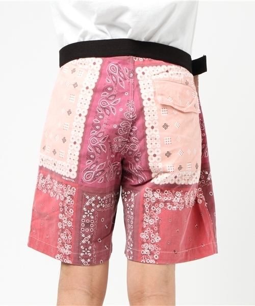 GREEN BOWL(グリーンボウル)の「GREENBOWL Bandana Pattern Easy Short Pants/グリーンボウルバンダナパターンイージーショートパンツ(その他パンツ・メンズ・イエロー/レッド・38/36)」の7枚目の写真