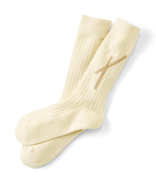 シロップ．（シロップ．）の「お弁当靴下（ソックス/靴下・レディース・ホワイト/ベージュ・ONE SIZE）」の3枚目の写真