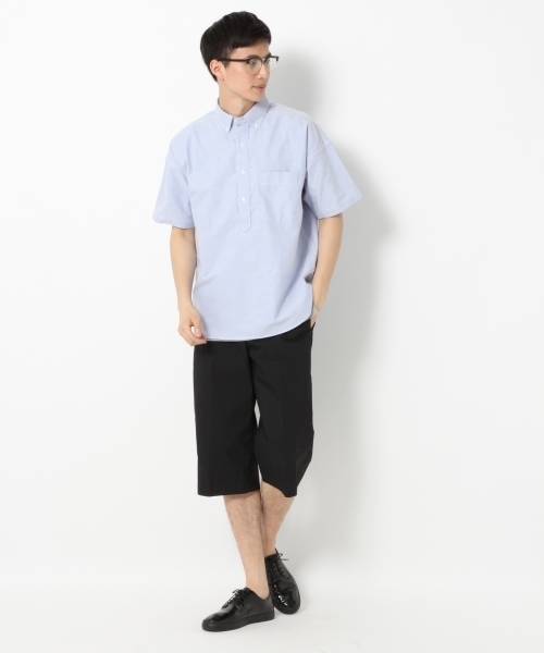 GLOBAL WORK（グローバルワーク）の「【吸水速乾】オックスBIGプルオーバー/740582（シャツ/ブラウス・メンズ・ライトブルー/ホワイト/レッド・SMALL/LARGE/X-LARGE/MEDIUM）」の14枚目の写真