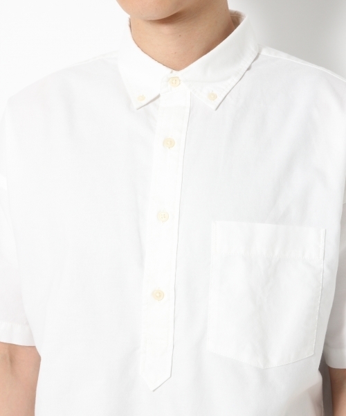 GLOBAL WORK（グローバルワーク）の「【吸水速乾】オックスBIGプルオーバー/740582（シャツ/ブラウス・メンズ・ライトブルー/ホワイト/レッド・SMALL/LARGE/X-LARGE/MEDIUM）」の8枚目の写真