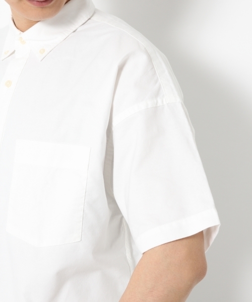 GLOBAL WORK（グローバルワーク）の「【吸水速乾】オックスBIGプルオーバー/740582（シャツ/ブラウス・メンズ・ライトブルー/ホワイト/レッド・SMALL/LARGE/X-LARGE/MEDIUM）」の9枚目の写真