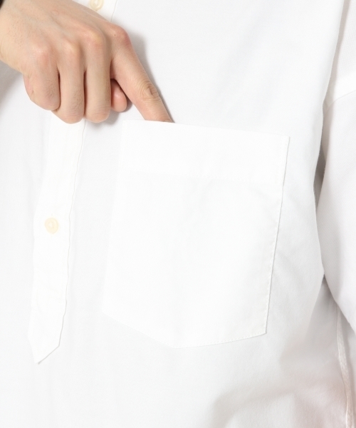 GLOBAL WORK（グローバルワーク）の「【吸水速乾】オックスBIGプルオーバー/740582（シャツ/ブラウス・メンズ・ライトブルー/ホワイト/レッド・SMALL/LARGE/X-LARGE/MEDIUM）」の10枚目の写真