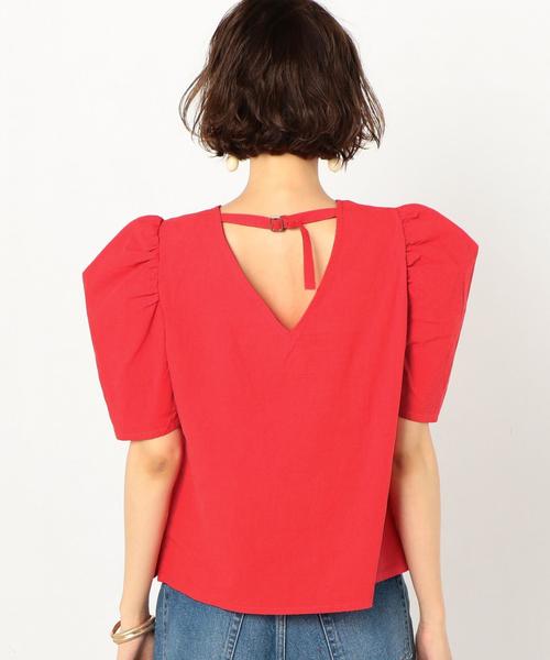 Another Edition(アナザーエディション)の「パフスリーブブラウス3 ◆(シャツ/ブラウス・レディース・レッド/ブラック/オフホワイト・FREE)」の4枚目の写真