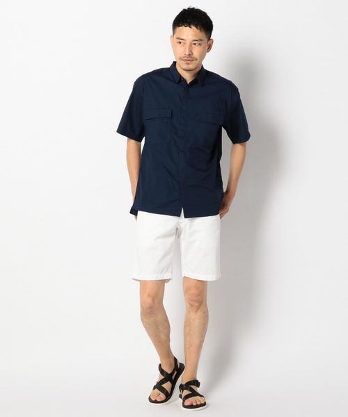 SHIPS JET BLUE（シップスジェットブルー）の「INFLUENCE×SHIPS JET BLUE: リラックス ショートスリーブシャツ（シャツ/ブラウス・メンズ・ネイビー/オリーブ/ブラック・SMALL/LARGE/MEDIUM）」の6枚目の写真