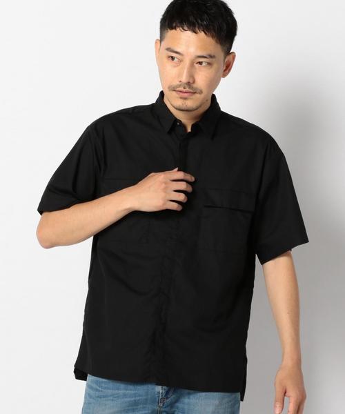 SHIPS JET BLUE（シップスジェットブルー）の「INFLUENCE×SHIPS JET BLUE: リラックス ショートスリーブシャツ（シャツ/ブラウス・メンズ・ネイビー/オリーブ/ブラック・SMALL/LARGE/MEDIUM）」の11枚目の写真