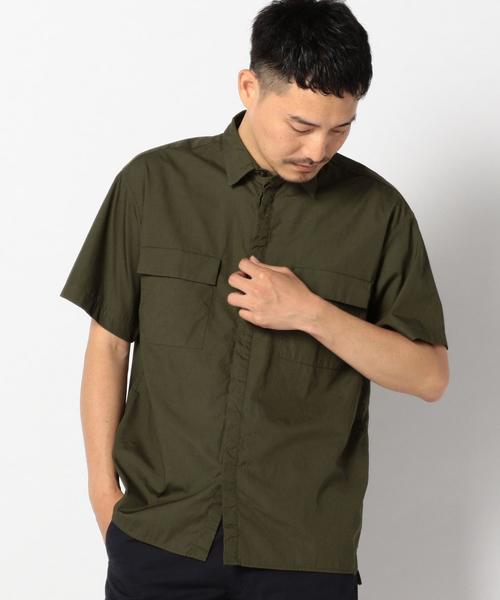 SHIPS JET BLUE（シップスジェットブルー）の「INFLUENCE×SHIPS JET BLUE: リラックス ショートスリーブシャツ（シャツ/ブラウス・メンズ・ネイビー/オリーブ/ブラック・SMALL/LARGE/MEDIUM）」の12枚目の写真