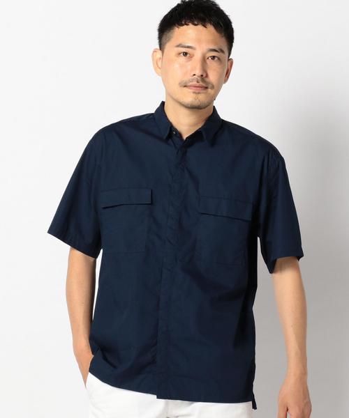 SHIPS JET BLUE（シップスジェットブルー）の「INFLUENCE×SHIPS JET BLUE: リラックス ショートスリーブシャツ（シャツ/ブラウス・メンズ・ネイビー/オリーブ/ブラック・SMALL/LARGE/MEDIUM）」の13枚目の写真