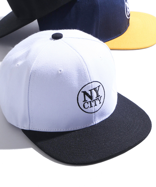 WEGO(ウィゴー)の「WEGO/NYCベースボールキャップ(キャップ・メンズ・ホワイト/ネイビー/ブラック・FREE)」の1枚目の写真