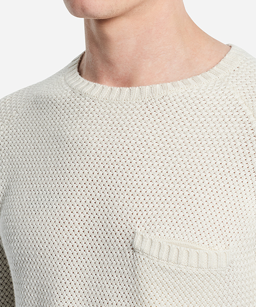 Saturdays NYC(サタデーズ ニューヨークシティ )の「Keith Sweater(ニット/セーター・メンズ・ブラック/オフホワイト・L/XS/M/S/XL)」の3枚目の写真