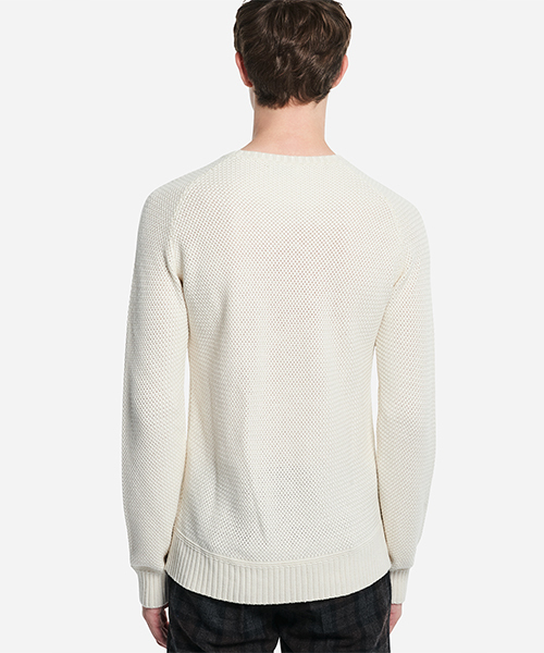 Saturdays NYC(サタデーズ ニューヨークシティ )の「Keith Sweater(ニット/セーター・メンズ・ブラック/オフホワイト・L/XS/M/S/XL)」の5枚目の写真