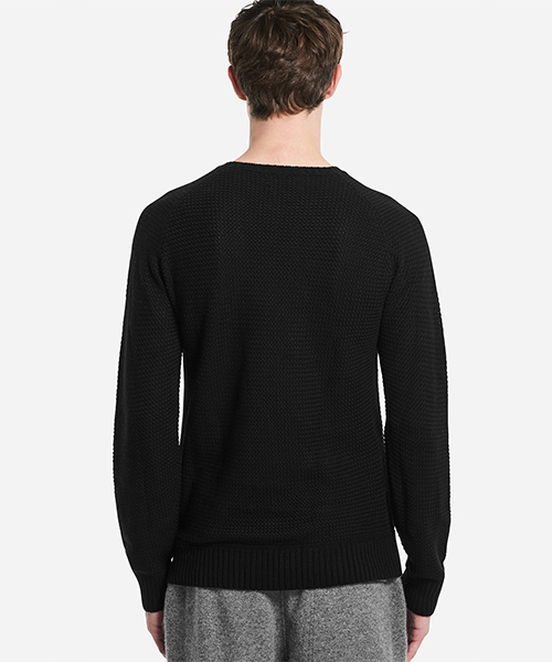 Saturdays NYC(サタデーズ ニューヨークシティ )の「Keith Sweater(ニット/セーター・メンズ・ブラック/オフホワイト・L/XS/M/S/XL)」の9枚目の写真