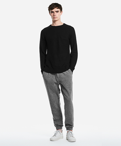 Saturdays NYC(サタデーズ ニューヨークシティ )の「Keith Sweater(ニット/セーター・メンズ・ブラック/オフホワイト・L/XS/M/S/XL)」の10枚目の写真