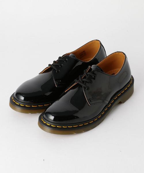Dr. Martens(ドクターマーチン)の「<Dr. Martens>パテントレザー3アイレットシューズ ◆(ドレスシューズ・レディース・ブラック・6/3/5/4)」の2枚目の写真