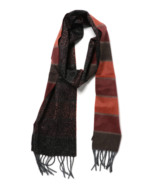 Fiorio（フィオリオ）の「【FIORIO】 RESIMENTAL SC（マフラー・メンズ・ベージュ/ネイビー/オレンジ・FREE）」の3枚目の写真