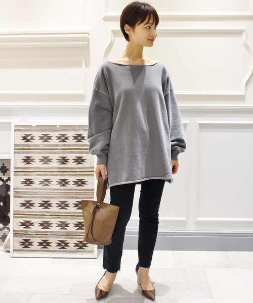 Plage DENIM SEMI FLARED パンツ グレー 34 Plage DENIM SEMI FLARED パンツ グレー 34 プラージュ Plage