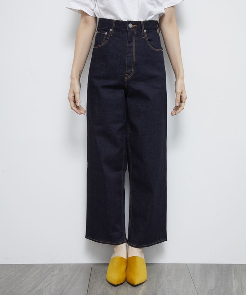 STUDIOUS（ステュディオス）の「【WEARISTA yan コラボ】デニムストレートパンツ（デニムパンツ・レディース・インディゴブルー・MEDIUM/SMALL）」の5枚目の写真