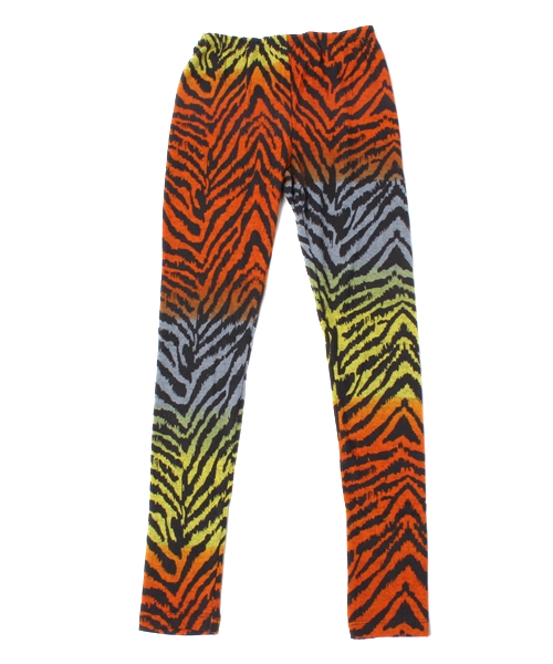 CASPER JOHN（キャスパージョン）の「【MANGROVE SELECT】 HealthKnit  CRAZY ZEBRA レギンス　（レギンス/スパッツ・メンズ・グリーン/オレンジ・LARGE/MEDIUM）」の2枚目の写真