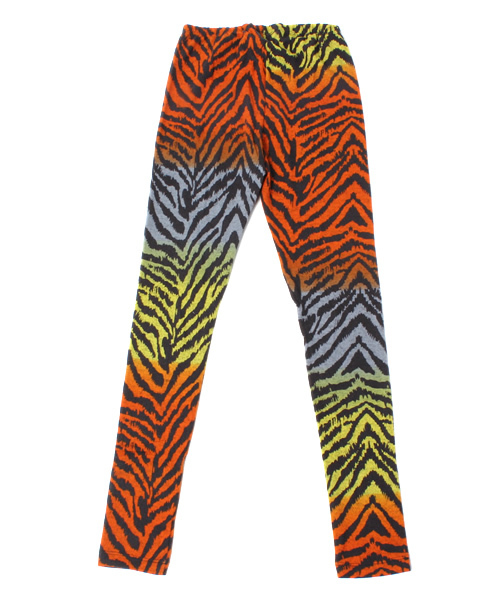 CASPER JOHN（キャスパージョン）の「【MANGROVE SELECT】 HealthKnit  CRAZY ZEBRA レギンス　（レギンス/スパッツ・メンズ・グリーン/オレンジ・LARGE/MEDIUM）」の3枚目の写真