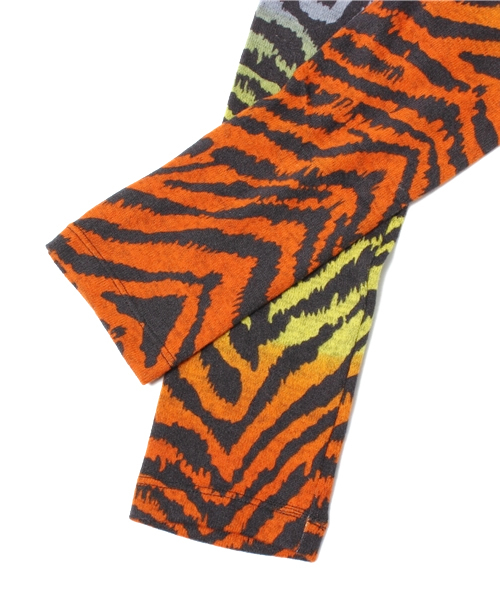 CASPER JOHN（キャスパージョン）の「【MANGROVE SELECT】 HealthKnit  CRAZY ZEBRA レギンス　（レギンス/スパッツ・メンズ・グリーン/オレンジ・LARGE/MEDIUM）」の4枚目の写真