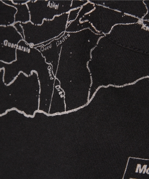 CIAOPANIC TYPY（チャオパニックティピー）の「MAPプリントVネックTee（Tシャツ/カットソー・メンズ・ホワイト/ブラック・SMALL/MEDIUM/LARGE）」の8枚目の写真