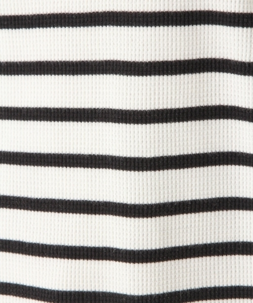 niko and...(ニコアンド)の「TCワッフルクルーネックプルオーバー(Tシャツ/カットソー・レディース・ホワイト/ブラック/グレー/オレンジ・MEDIUM/LARGE)」の5枚目の写真