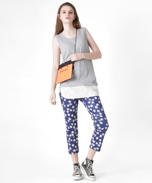 RNA（アールエヌエー）の「M0879 Wヘムタンクトップ（タンクトップ・レディース・ホワイト/ブラック/レッド/杢グレー・MEDIUM）」の14枚目の写真