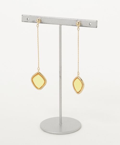 RIVE DROITE（リヴドロワ）の「カラーモチーフ　ピアス（ピアス（両耳用）・レディース・イエロー/グリーン・FREE）」の4枚目の写真