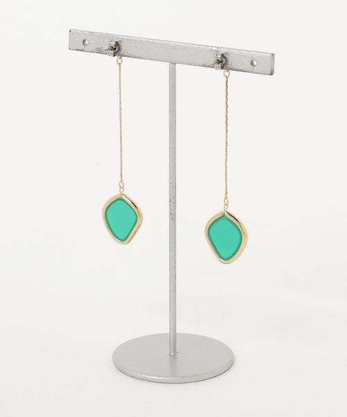 RIVE DROITE（リヴドロワ）の「カラーモチーフ　ピアス（ピアス（両耳用）・レディース・イエロー/グリーン・FREE）」の3枚目の写真