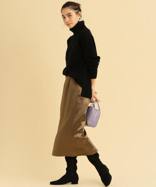 BEAUTY&YOUTH UNITED ARROWS(ビューティーアンドユースユナイテッドアローズ)の「BY サテンタイトスカート ◆(スカート・レディース・オリーブ/ネイビー/ダークブラウン・LARGE/MEDIUM/SMALL)」の21枚目の写真