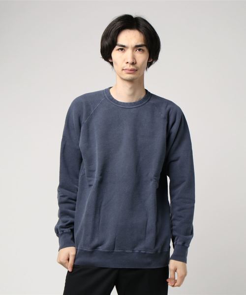 Good On（グッドオン）の「グッドオン LONG SLEEVE RAGLAN CREW SWEAT GOBW-101（スウェット・メンズ・ブラック/ネイビー/グレー/オリーブ/イエロー・S/M/L/LL）」の5枚目の写真