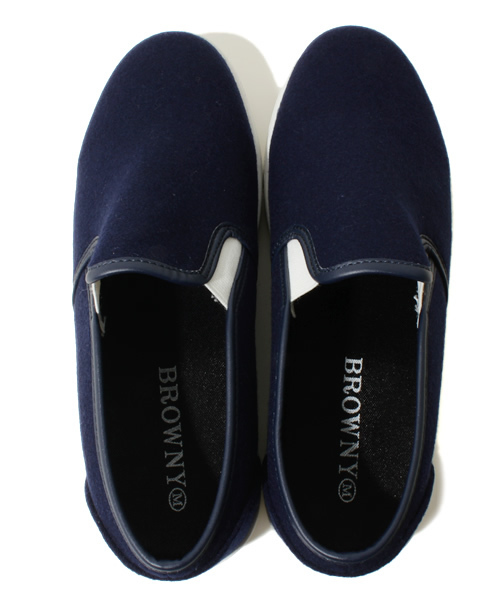 WEGO（ウィゴー）の「WEGO/スリッポンスニーカー（スニーカー・メンズ・ダークグレー/ネイビー/レッド・26.5/27.5）」の13枚目の写真