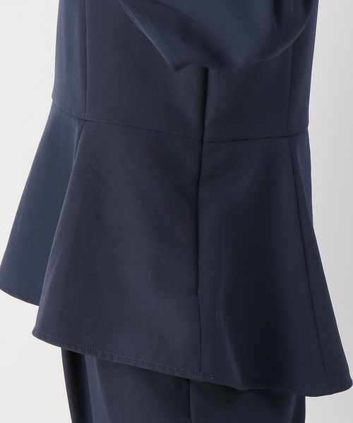 JOINT WORKS（ジョイントワークス）の「テアライカ　Wクロスセットアップ　ブラウス×パンツ（ワンピース・レディース・ベージュ/ネイビー・FREE）」の3枚目の写真