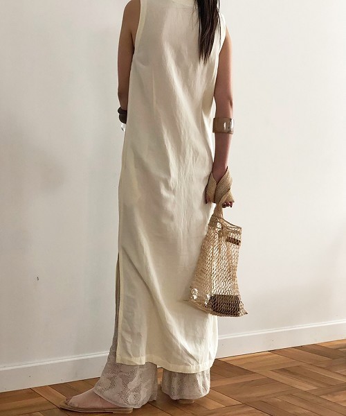 TODAYFUL（トゥデイフル）の「エンブロイダリーステッチワンピース（ワンピース・レディース・キナリ/グレー/ミント・36inch/38inch）」の5枚目の写真