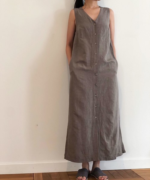 TODAYFUL（トゥデイフル）の「エンブロイダリーステッチワンピース（ワンピース・レディース・キナリ/グレー/ミント・36inch/38inch）」の7枚目の写真