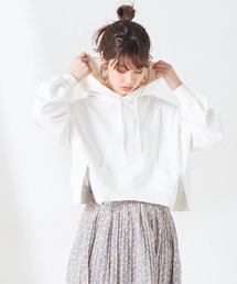 natural couture | ダブルジップ度詰め裏毛パーカー(パーカー)