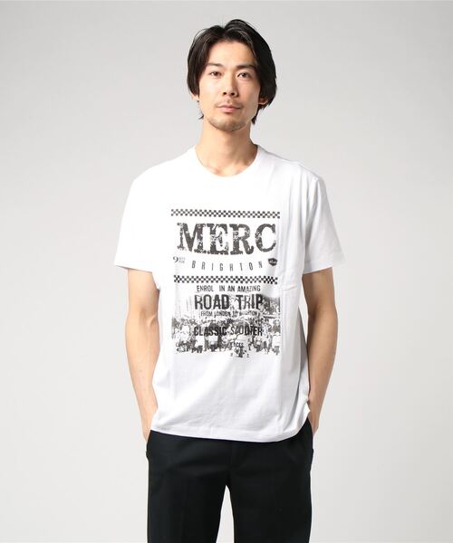 merc london（メルクロンドン）の「グラフィックプリントTシャツ（Tシャツ/カットソー・メンズ・ホワイト/ブラウン系その他・SMALL/MEDIUM/LARGE/X-SMALL）」の6枚目の写真