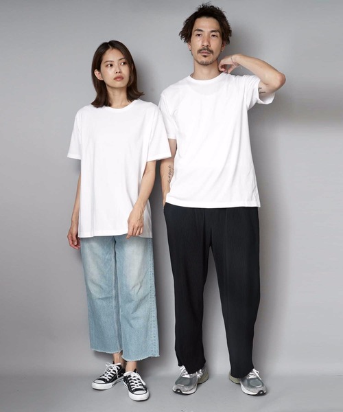 HANES（ヘインズ）の「【HANES/ヘインズ】ＪＡＰＡＮ　ＦＩＴ　ＣＲＥＷ/ジャパンフィット/2P/パックTシャツ　無地（Tシャツ/カットソー・メンズ・ホワイト・SMALL/LARGE/X-LARGE/MEDIUM）」の5枚目の写真
