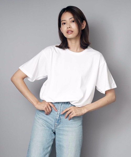 HANES（ヘインズ）の「【HANES/ヘインズ】ＪＡＰＡＮ　ＦＩＴ　ＣＲＥＷ/ジャパンフィット/2P/パックTシャツ　無地（Tシャツ/カットソー・メンズ・ホワイト・SMALL/LARGE/X-LARGE/MEDIUM）」の9枚目の写真