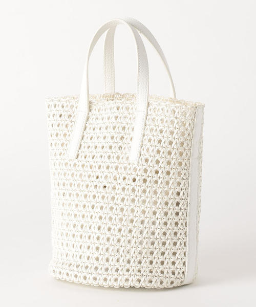 green label relaxing（グリーンレーベルリラクシング）の「∵FM ツツガタ MESH 2WAY バッグ（ショルダーバッグ・レディース・ホワイト/シルバー/ブラック/ピンク・FREE）」の5枚目の写真