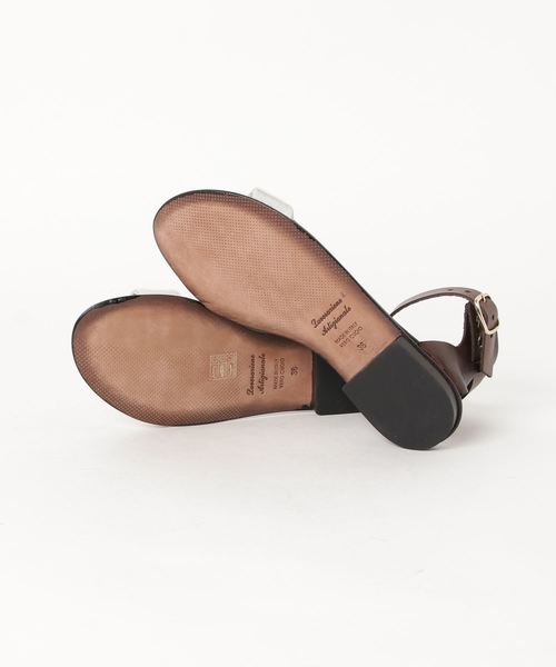 MAURO de BARI(マウロディバリ)の「MAURO de BARI アンクルベルトサンダル(サンダル・レディース・ホワイト×ブラック・M/LL)」の2枚目の写真