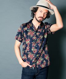 【Magine】CTN ALOHA PRINT OPEN/C SHIRTS S/S:コットン アロハ プリント オープンカラーシャツ ショートスリーブ