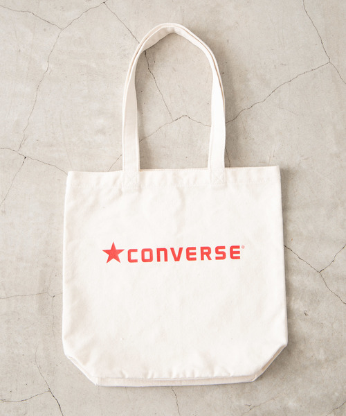 CONVERSE(コンバース)の「∴WEGO/CONVERSE別注キャンバストートバッグ(トートバッグ・メンズ・ブラック/ネイビー/レッド・FREE)」の7枚目の写真