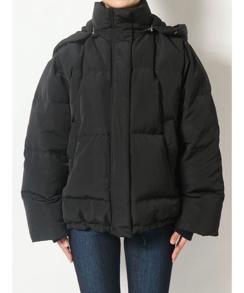 EMODA（エモダ）の「フードダウンブルゾン（ダウンジャケット/コート・レディース・ブラック/レッド/その他・FREE）」の10枚目の写真