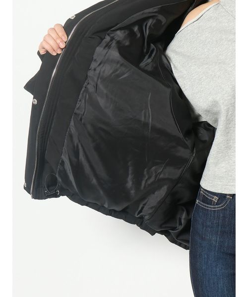 EMODA（エモダ）の「フードダウンブルゾン（ダウンジャケット/コート・レディース・ブラック/レッド/その他・FREE）」の5枚目の写真