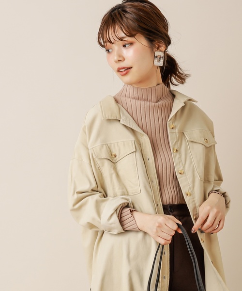 natural couture(ナチュラルクチュール)の「もちもちワイドリブプチハイニット(ニット/セーター・レディース・ブラウン/アイボリー/イエロー/ベージュ/パープル・FREE)」の14枚目の写真