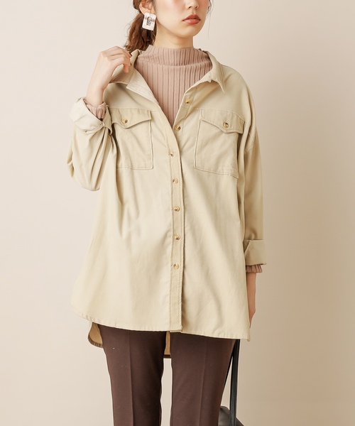 natural couture(ナチュラルクチュール)の「もちもちワイドリブプチハイニット(ニット/セーター・レディース・ブラウン/アイボリー/イエロー/ベージュ/パープル・FREE)」の15枚目の写真