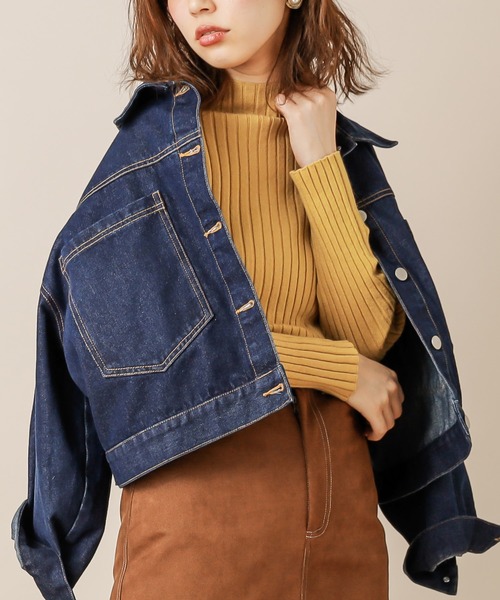 natural couture(ナチュラルクチュール)の「もちもちワイドリブプチハイニット(ニット/セーター・レディース・ブラウン/アイボリー/イエロー/ベージュ/パープル・FREE)」の21枚目の写真