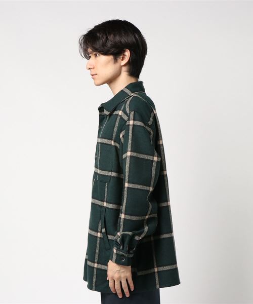 291295＝HOMME（ニーキューイチニーキューゴーオム）の「カラーネップ　オーバーサイズネルシャツ　ビッグシルエット（シャツ/ブラウス・メンズ・ベージュ系その他/グリーン系その他/ブラック系その他・FREE）」の5枚目の写真