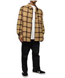 291295＝HOMME | カラーネップ　オーバーサイズネルシャツ　ビッグシルエット(シャツ/ブラウス)