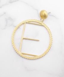 ATELIER COVA | 【ATELIER COVA/アトリエコバ】イニシャルサークルピアス　シングル(ピアス（片耳用）)